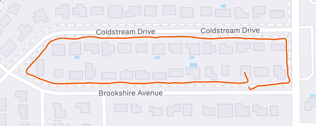 Карта физической активности (Afternoon Run)