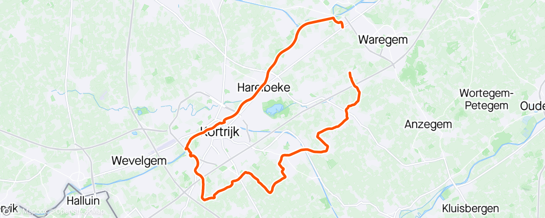 Map of the activity, Jeugd Biesttrappers on tour