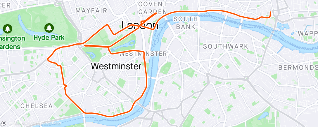 Map of the activity, Zwift - Group Ride: MAAP In The Field: UK Group Ride  (C) on Greater London Flat in London