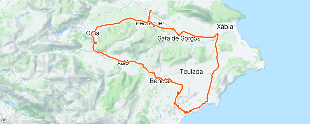 Map of the activity, Giro camp D9