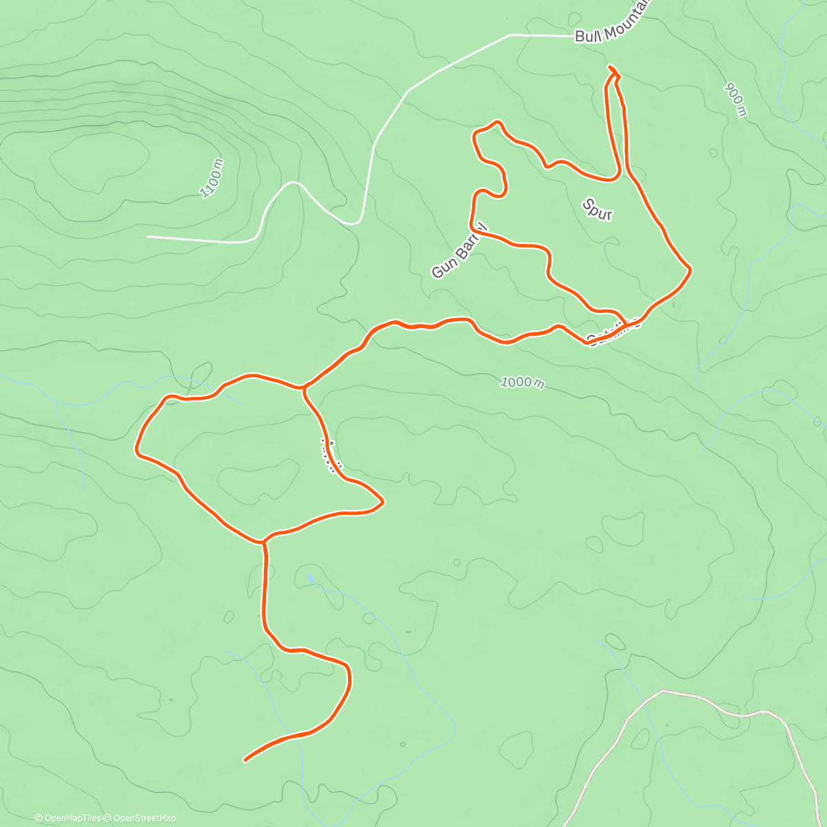 Map of the activity, Lunch Nordic Ski