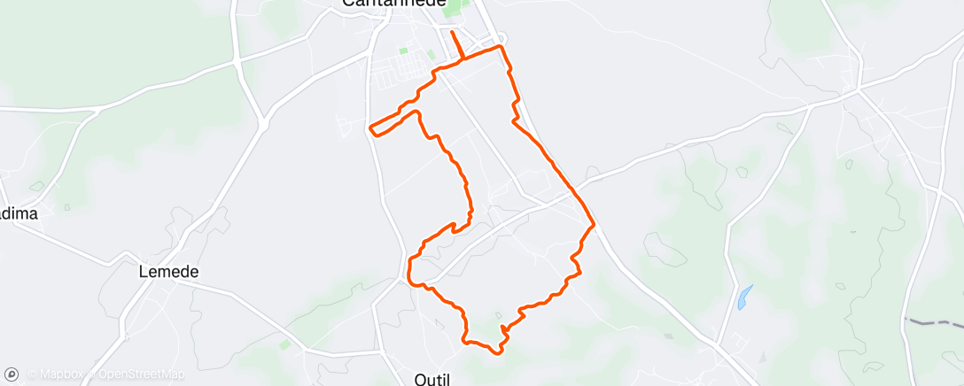 Map of the activity, Trail do Sarilho