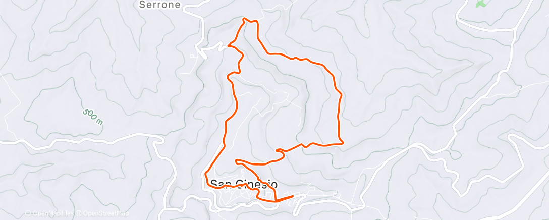 Map of the activity, Afternoon Mountain Bike Ride