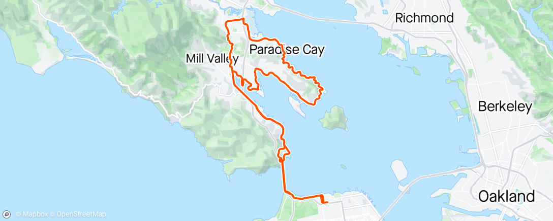Mapa da atividade, Paradise weekend opener