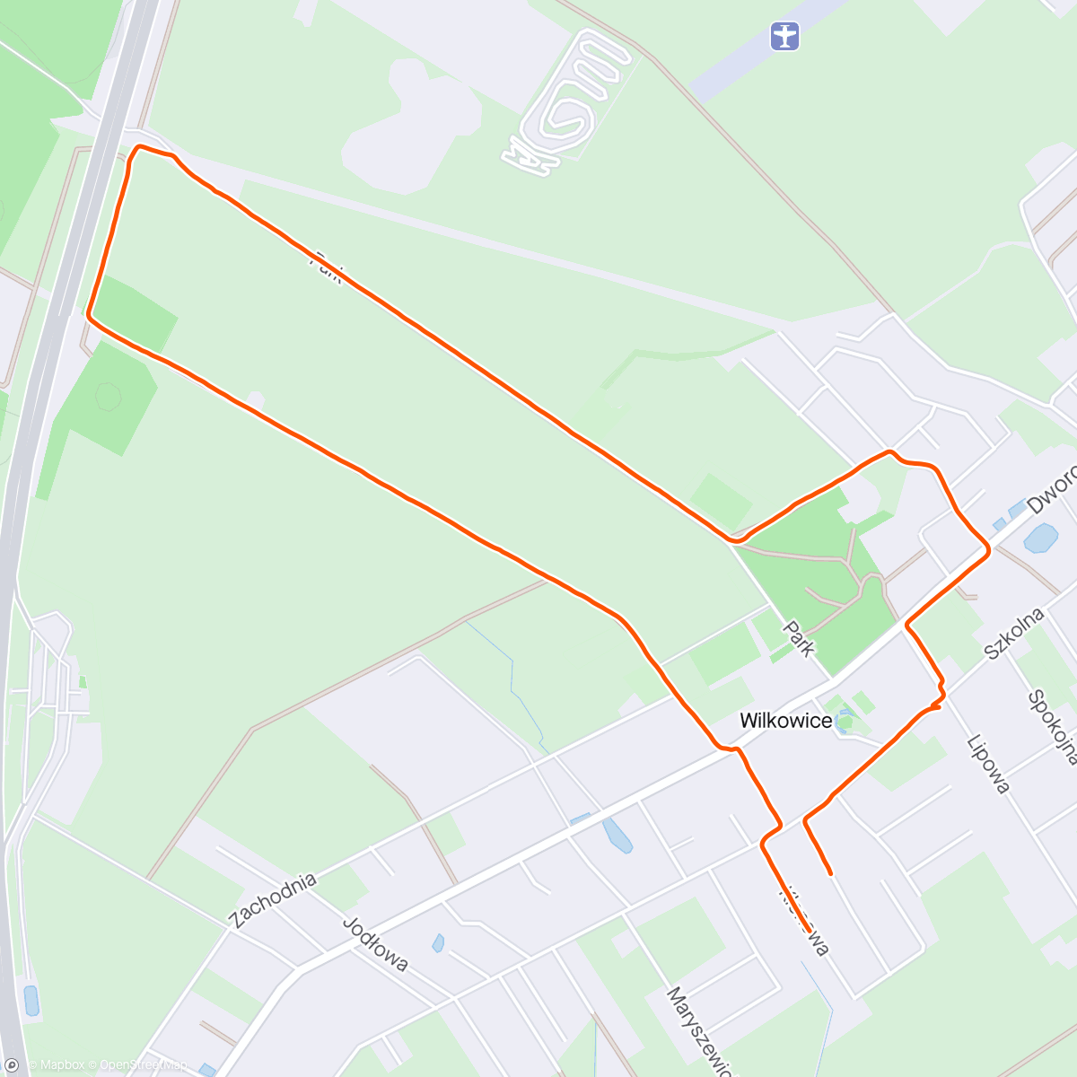 Map of the activity, Evening Walk 🐕‍🦺