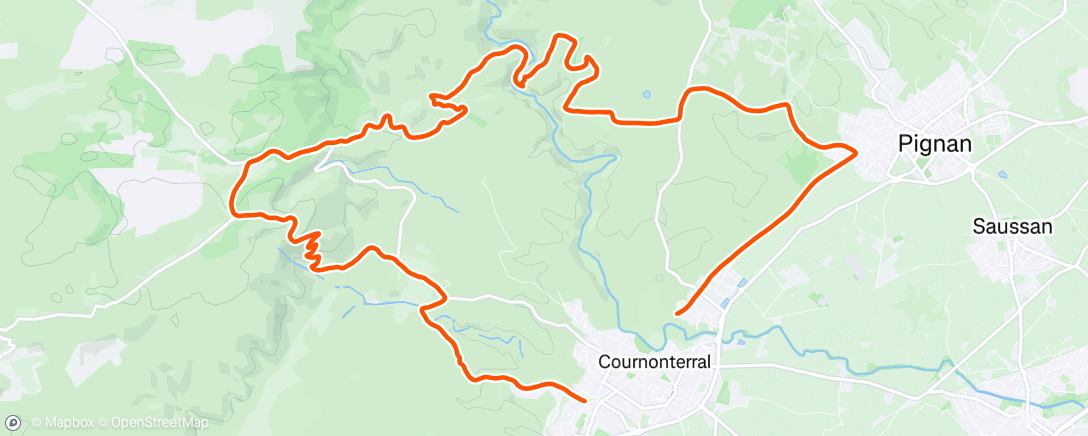 Map of the activity, Trail du samedi…