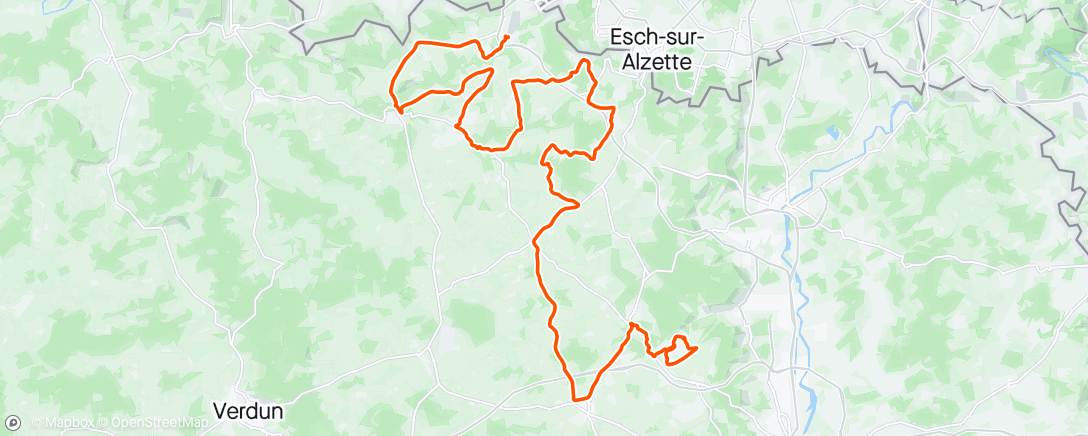 Map of the activity, Tour de la Mirabelle rit 1