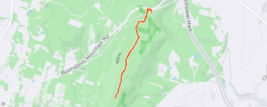 Map of the activity, Evening Walk