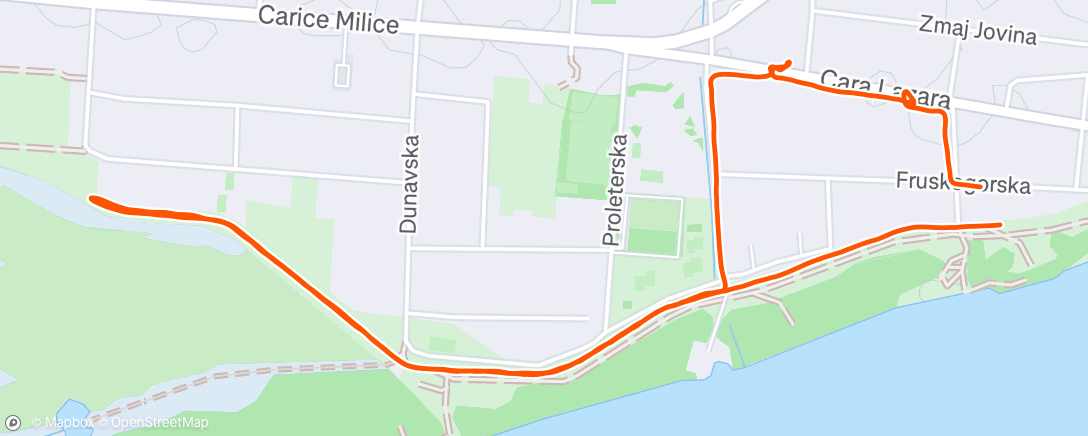 Map of the activity, Lunch Ride