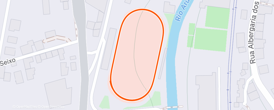 Map of the activity, Corrida matinal