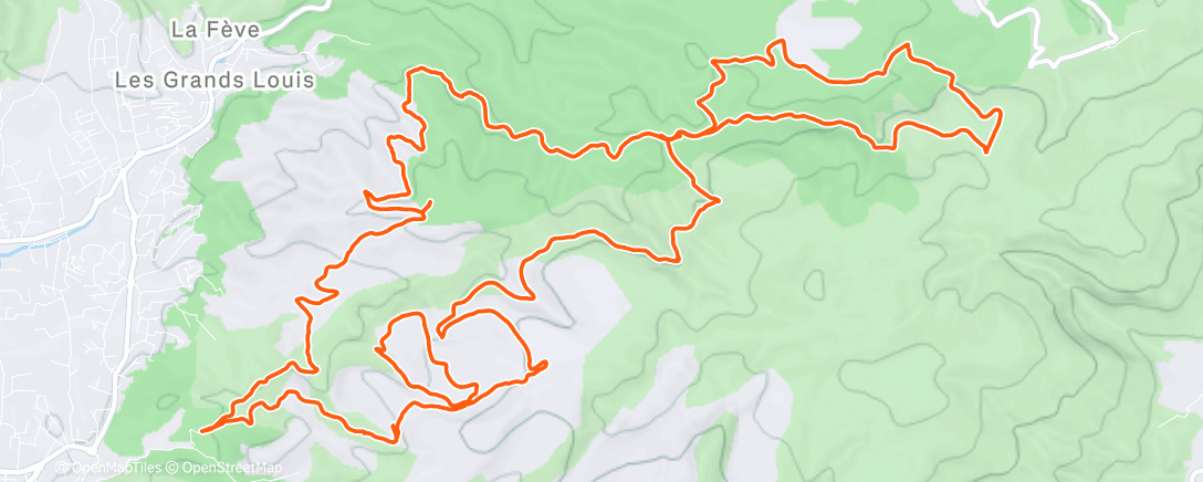 Map of the activity, Sortie FREEWHEEL