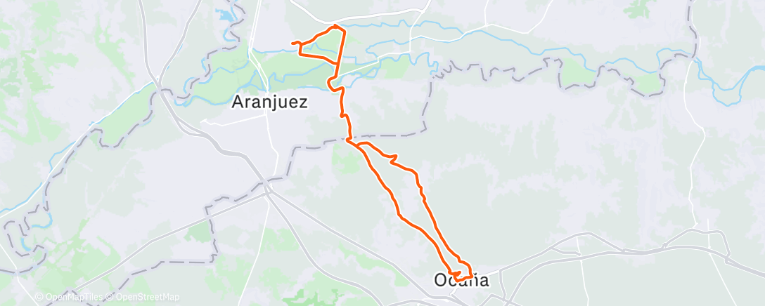 Map of the activity, Bicicleta de montaña matutina