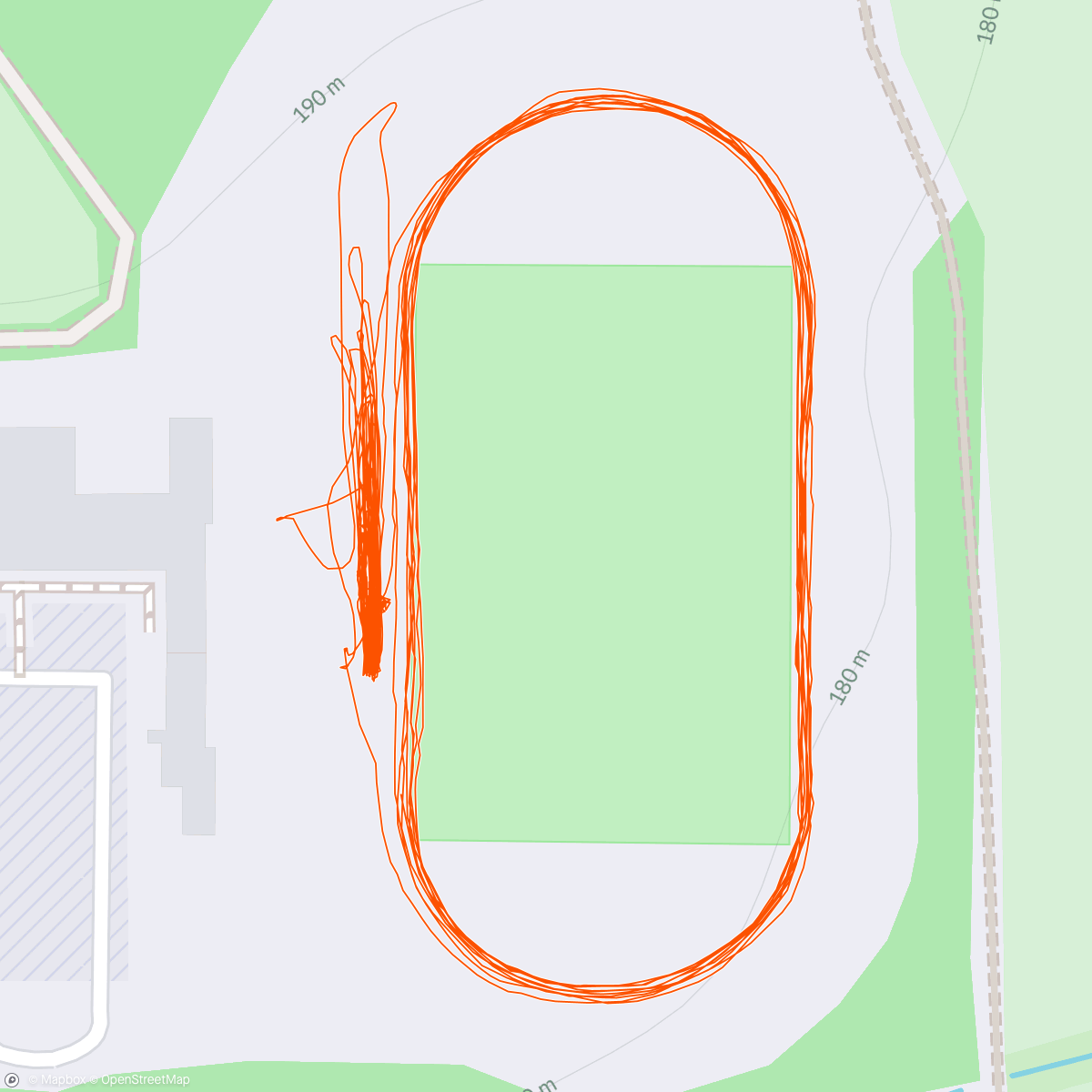 Map of the activity, Lauftraining SF Tria Roßdorf