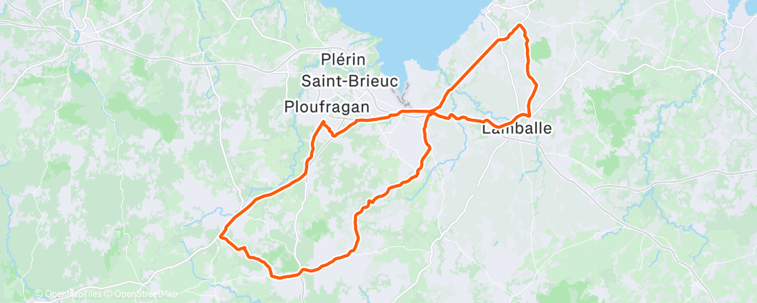 Map of the activity, Morning Ride