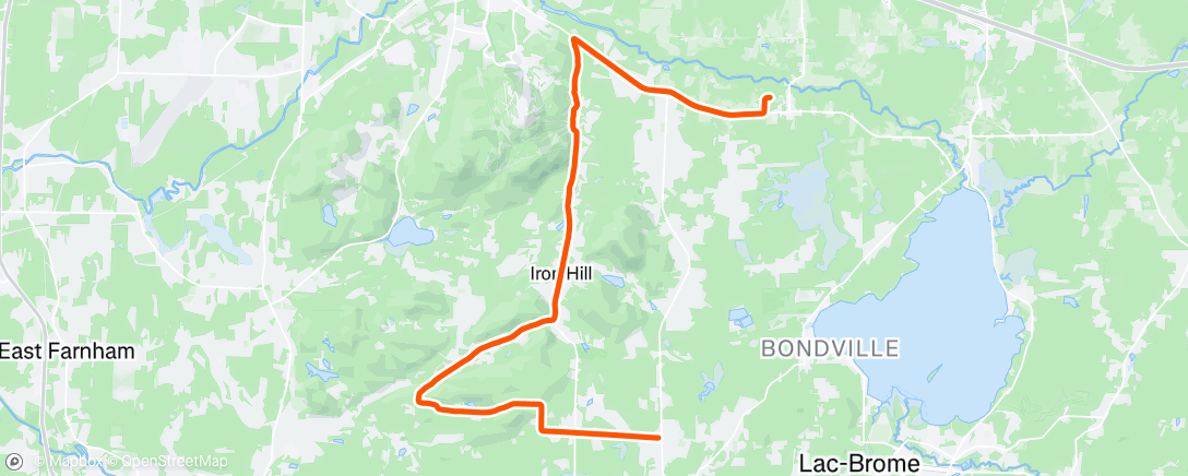 Map of the activity, Easy steady