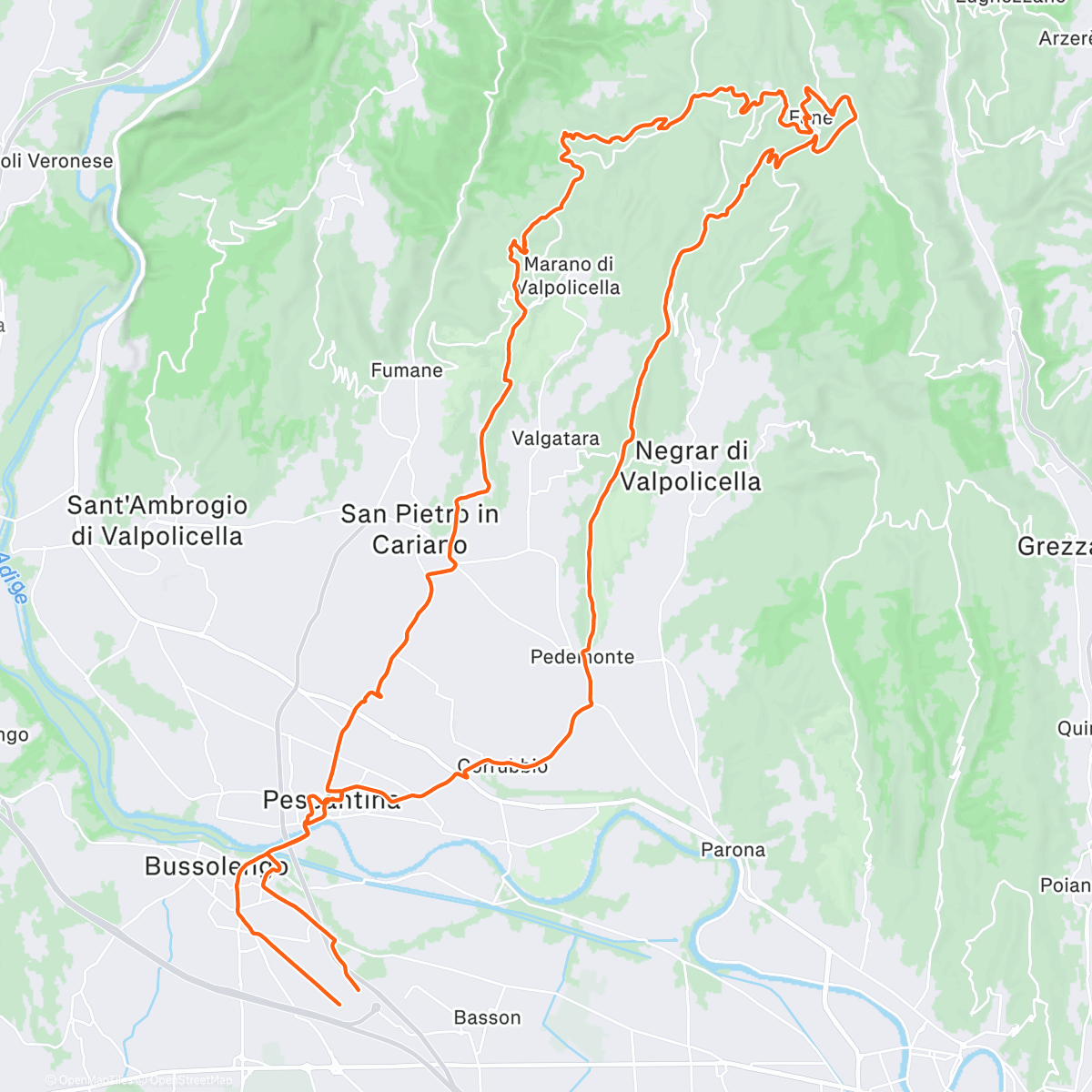 Map of the activity, Presepe di Fane