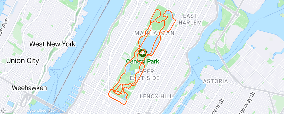 Map of the activity, Zwift - Orange Unicorn in New York