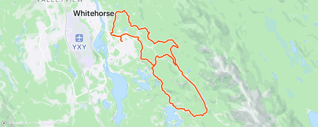 Map of the activity, Ride with Malcolm that kid is fit.