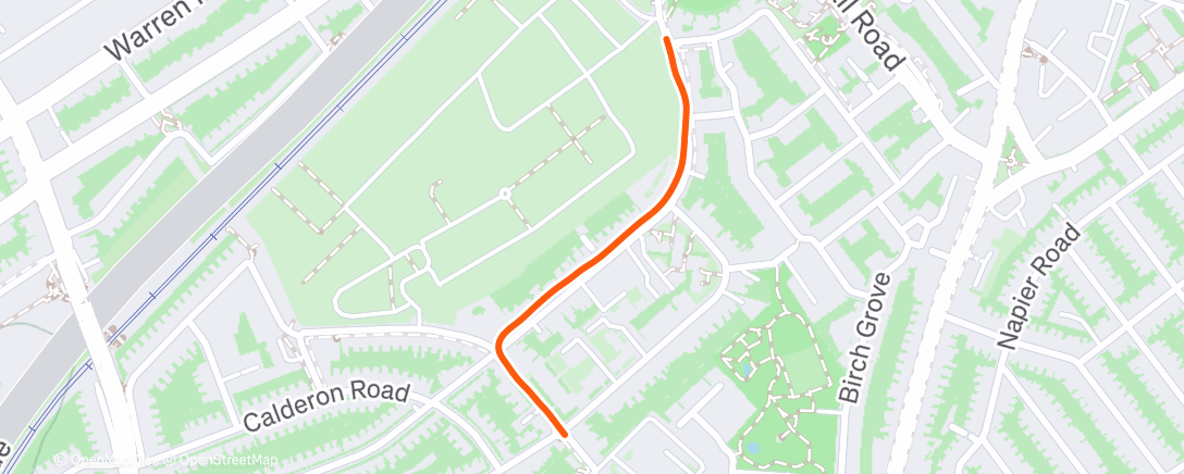Map of the activity, Morning Run