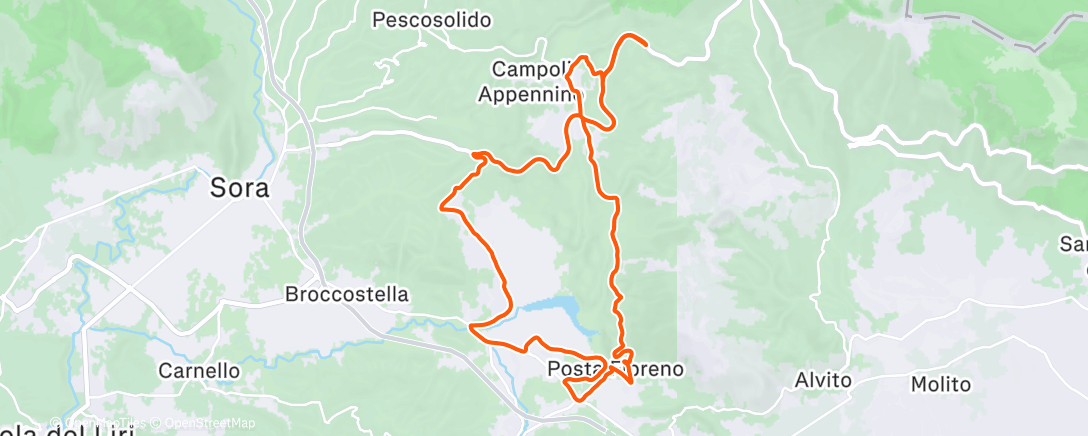 Map of the activity, 2025-12-30Ride