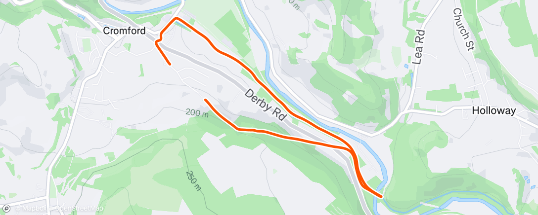 Map of the activity, Run with Ross