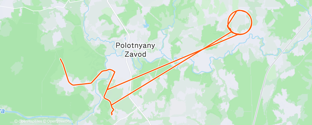 Карта физической активности (Полуденный забег)