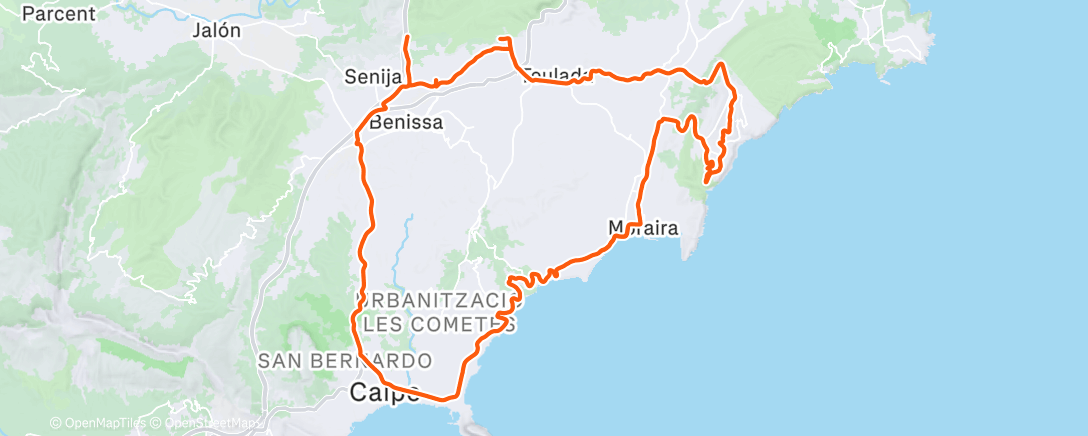 Mapa de la actividad (Radfahren)