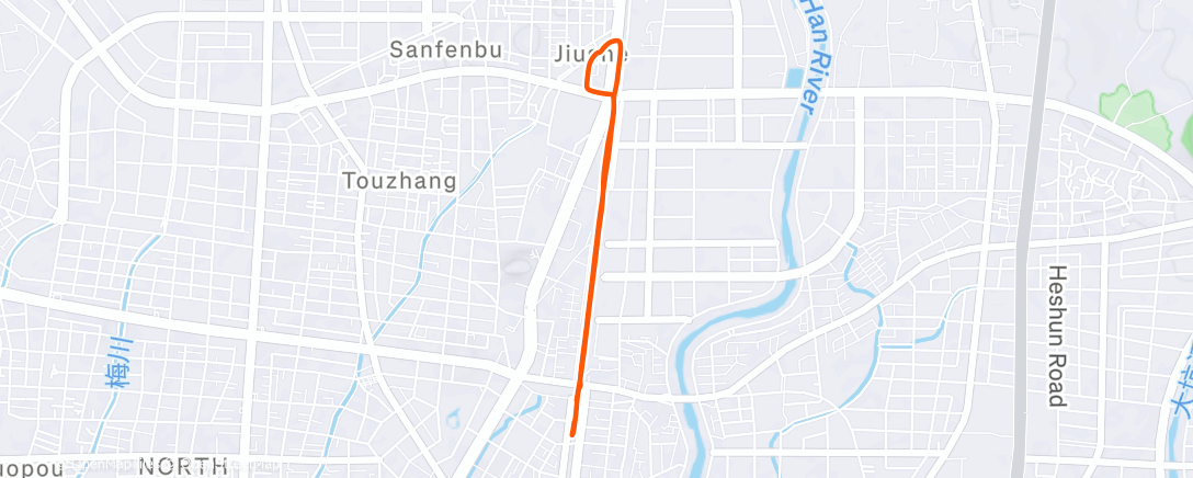 Map of the activity, YouBike城市通勤