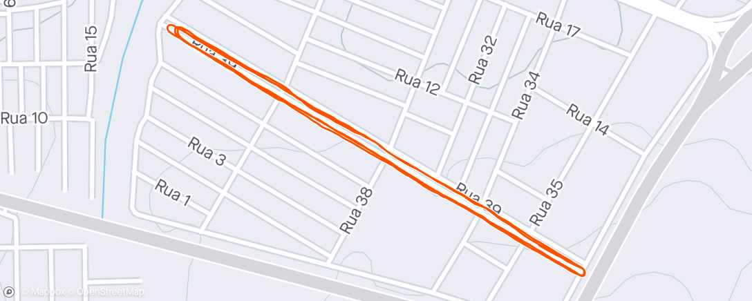 Map of the activity, Caminhada Jardim Olímpico 15/2024