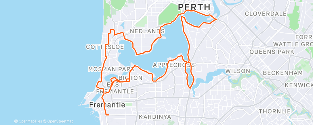 Map of the activity, Morning Ride