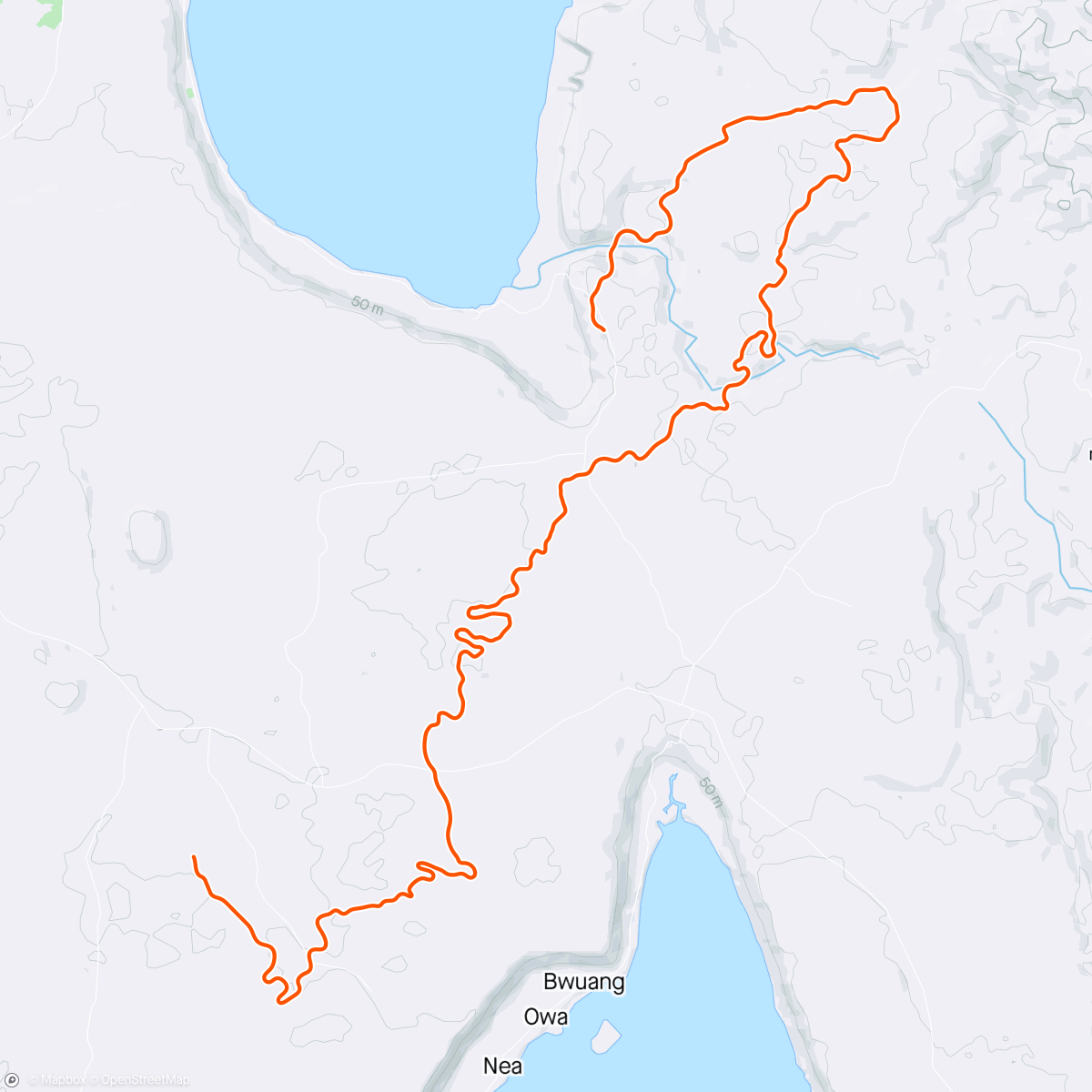 Map of the activity, Zwift - Pacer Group Ride: Country to Coastal in Makuri Islands with Miguel