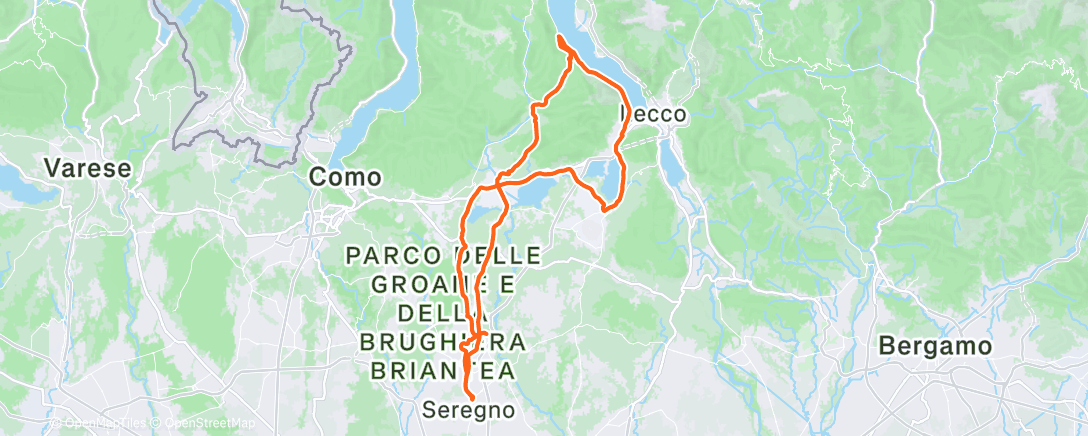 Карта физической активности (Morning Ride)