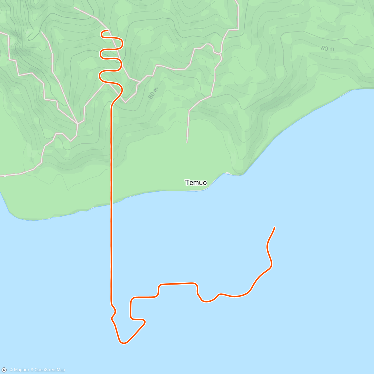 Map of the activity, Zwift - Elevation Evaluation in Watopia