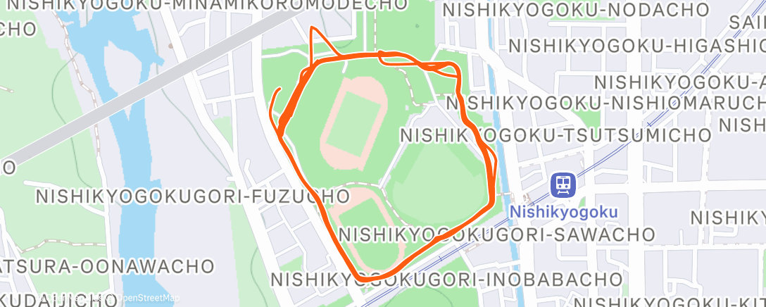 「Afternoon Run」活動的地圖