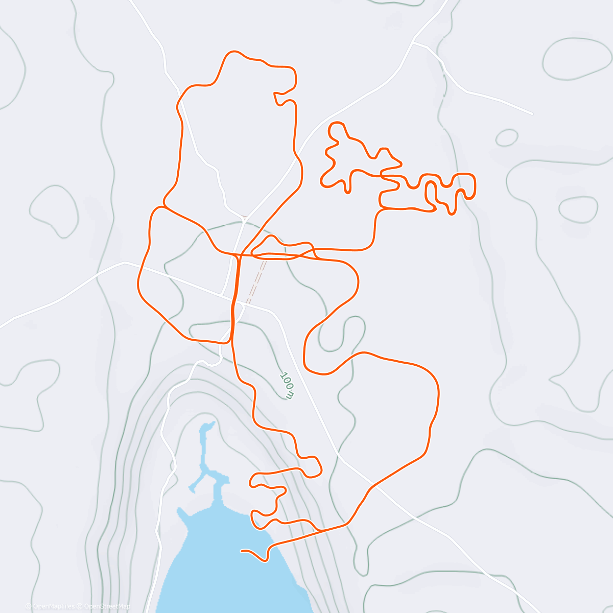 Map of the activity, Zwift -  on Neon After Party in Makuri Islands