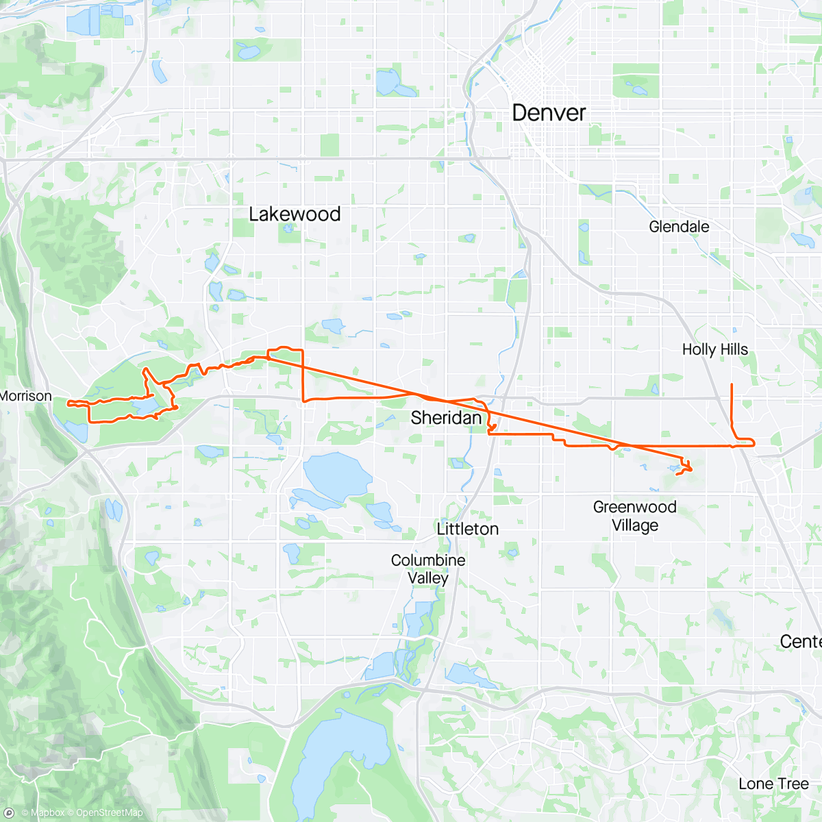 Map of the activity, Walk ride and drive