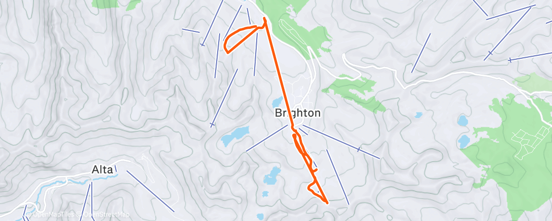 Map of the activity, Brighton (2 runs) + Solitude (1 and done) - need snow