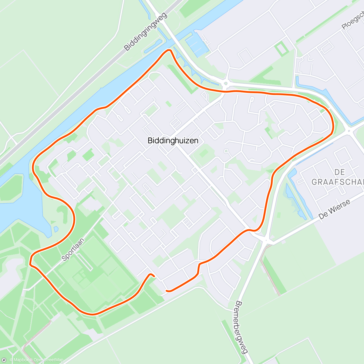 Map of the activity, Testloopje met Noëlle