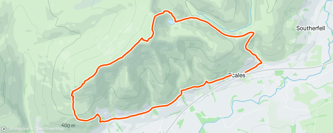 Map of the activity, Sharp edge and Blencathra