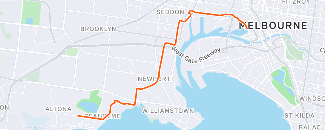 Map of the activity, Morning Ride