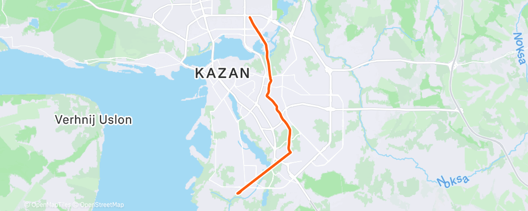 Map of the activity, Lunch Run