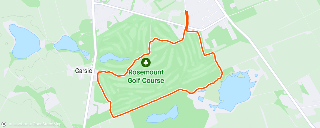 Map of the activity, Morning Trail Run with the boys