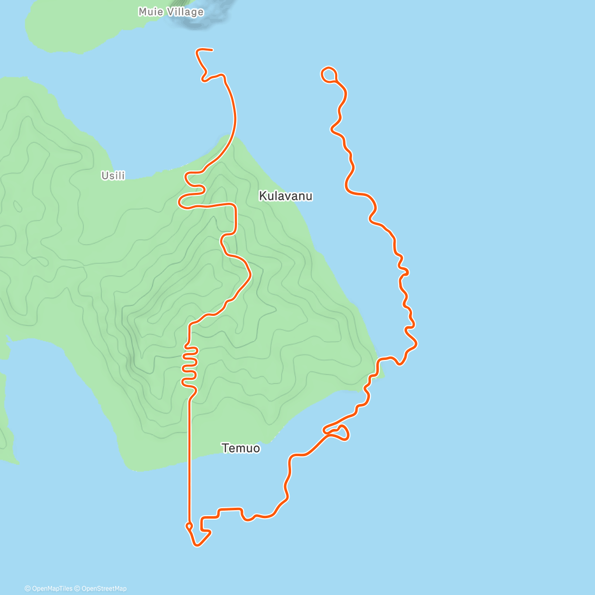 Map of the activity, Zwift - Southern Coast Cruise in Watopia