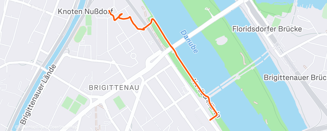 Map of the activity, Morning Walk