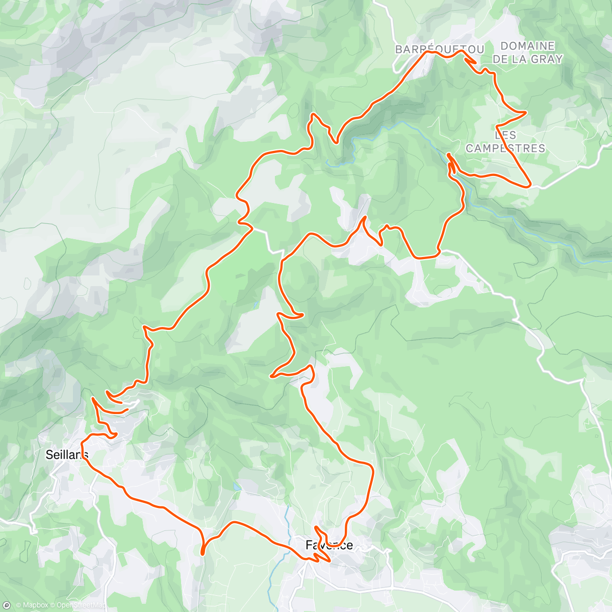 Map of the activity, Morning Ride