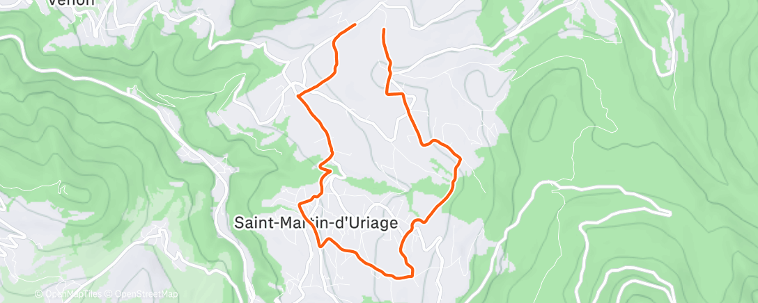 Map of the activity, Sortie VTT dans l'après-midi