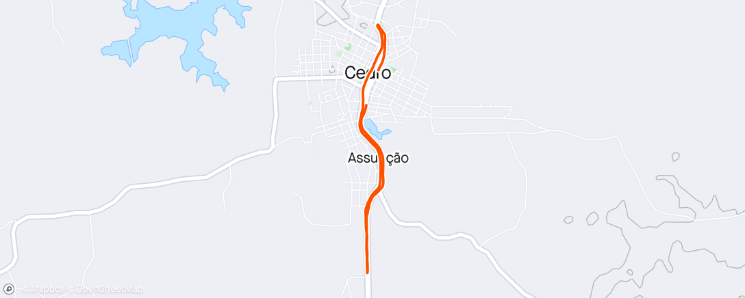 Map of the activity, Tá pago🏃‍♂️⚡