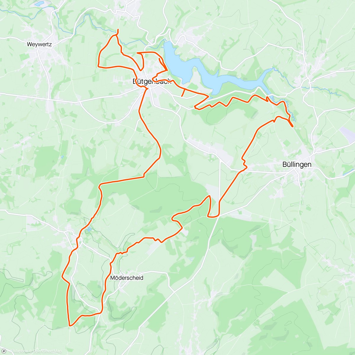 Map of the activity, MTB XC05