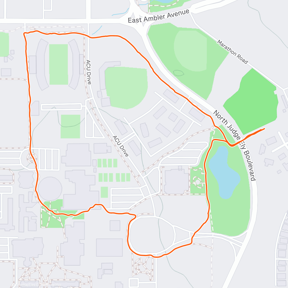 Map of the activity, Campus with the pup