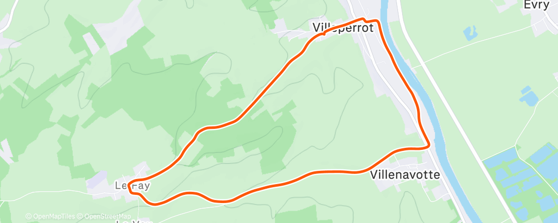 Карта физической активности (Afternoon Ride)